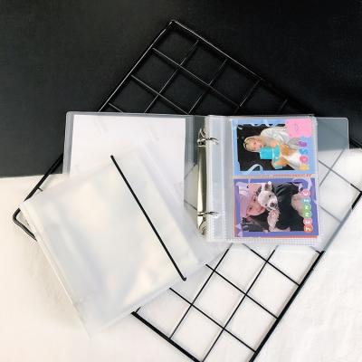 China Hot Sale Kpop 3 /4 /5 /6 Inch Photo Album Loose Leaf PP Shell With Elastic Band PP Page Collection Card Album Inner Book for sale