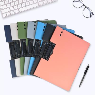 China School teaching+office+home Gift A4 Double Fold Clip Board Foam Clipboard Folder Writing Board Organizer for Documents Diary Planner Office Stationery for sale