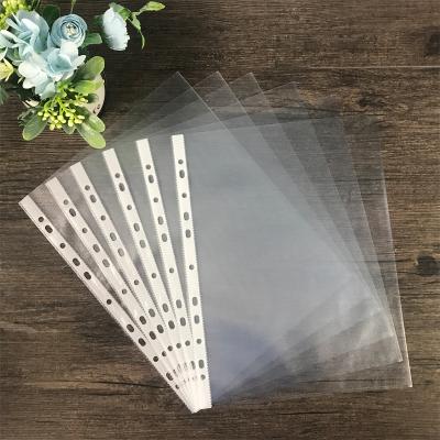 China Sheet Protector A4 Punch Hole Sheet Protector 11 Hole Sheet Protector For Ring Binder for sale