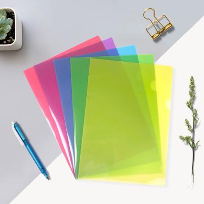 China Eco-Friendly Recycle PP Office Stationery A4 Size Ratio Clear Plastic Clear Colorful Smart File Bag Pocket Folder Holder for sale