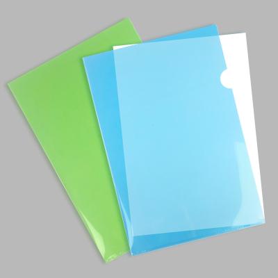 China Hot Selling Eco-friendly Colorful Plastic Transparent Clear A5 PP Folder Document Holder With Pocket for sale