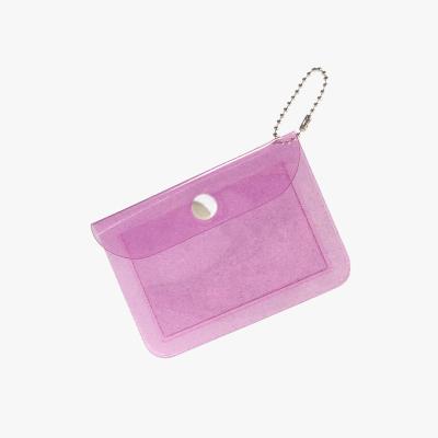 China Printed Cute Clear Wallets Pocket Purse PVC Color Jelly Coin Purse Women Card Holder Small Money Korean Transparent Mini Storage Bag for sale