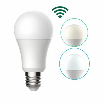 China Alexa Google Tuya A60 7w 600lumens Residential Color LED Smart WiFi RGB E27 Dimmable Remote Control Light Bulb AC 100-240v for sale