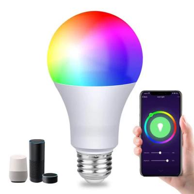 China A60 9W Tuya E27 APP Control SMD LED Light Bulb Residential Dimmable TDC RGB Smart WIFI LED Dimmable Bulb Light for sale