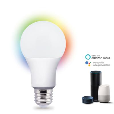 China BSCI Factory Tuya Google Home Alexa Voice Control Wifi Bulb Lamp 220V Smart Light 7W RGB Residential Lighting E27 B22 Led Bulb Raw Material for sale