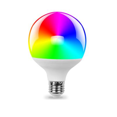 China 2020 Alexa Assistant G80 RGB E26 E27 B22 LED Smart WiFi Light Bulb Residential Led Multicolor Remote Light Bulb for sale