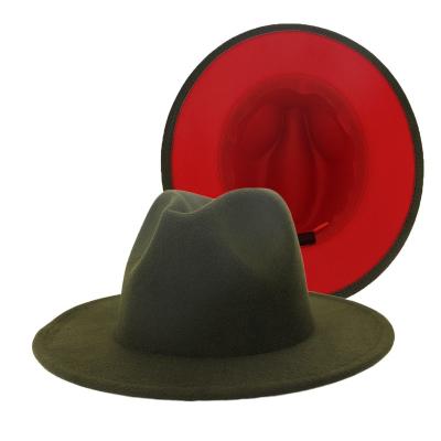 China Cozy hats women sell new designer woolen fashion hats cowboy 2 hats wholesale felt hat 2021 men and women tone felt hat for sale