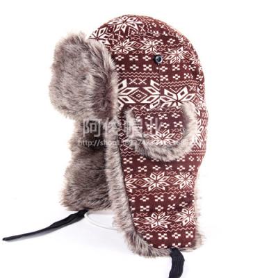 China Wholesale COMMON Ski Hat Cap Adjustable Knitted Bomber Lei Feng Ear Flap Hat Trooper Windproof for sale