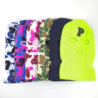 China JOINT Wholesale Cheap Ski 3 Hole Knit Full Face Cover Ski Balaclava Designer Hats for sale