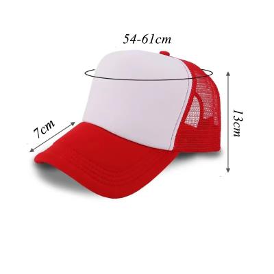 China Custom Logo 5 Panel Logo Wholesale White Hops Custom Logo 5 Panel Gorras Embroidery Cotton Printing Dad Baseball Mesh Foam Hat TruckerCap for sale