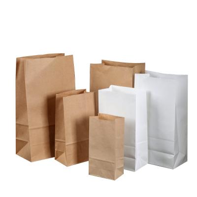 China Brown paper bag disposable custom printed biodegradable biodegradable food packaging bag picnic eco bag takeaway food shopping bags for sale