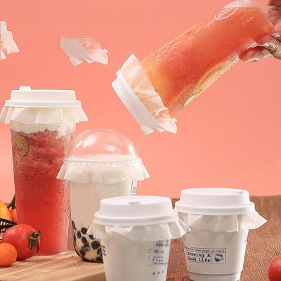 China Tea Waterproof Food-Grade Disposable Waterproof Food-Grade Paper Beverage Paper Cup Liner Film Anti-Puddle Sealing Sealing Paper for sale