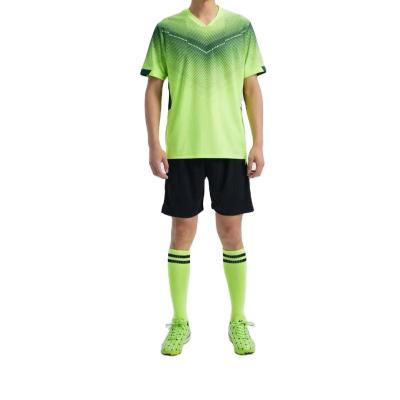 China Sets Custom Design Quick Dry Sport Polyester Soccer Jersey To Team Uniforms for sale