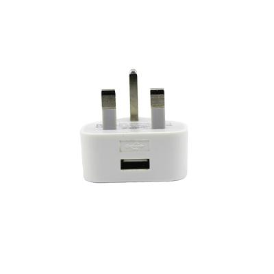 China Mobile Phone UK Plug In Color Wall Charger 5V 1A 2.1A 2.4A 3.1A USB White Black Charger For Mobile Phone for sale