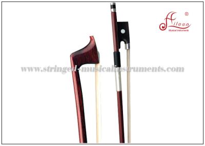 China Octagonal String Instruments Bow With Ebony Frog Silver Plated Copper Wire Lapping for sale