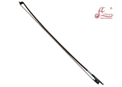 China Octagonal Stick Ebony Frog Violin String Instruments Bow With Silver Plated Copper Wire Lapping for sale