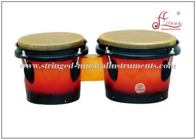 China Latin Musical Instruments , Birch Wooden Percussion Large Bongo Drums Musical Instruments for sale