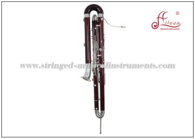 China Woodwind Musical Instruments Glossy red Maple Bassoon / C Key Bass Bassoon for sale