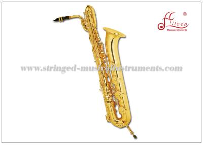 Κίνα Χαμηλός A# οργάνων Woodwind μουσικός χρυσός Baritone Saxophone Eb που λουστράρεται με λάκκα προς πώληση