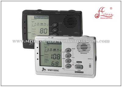 China Silvery / Black Digital Tuner Metronome With C F B E Keys Tuning Item 3V Power for sale