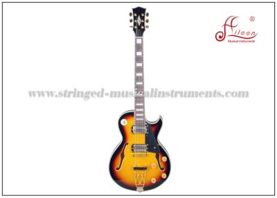 China Serie eléctrica 2 X Humbuckers del jazz de la guitarra eléctrica del principiante del cuerpo del hueco del puente del jazz en venta