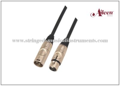 China Homem espiral preto do protetor 6mm Xlr ao cabo fêmea para o microfone, conector de XLRf XLRm à venda