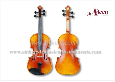 China Advanced Student Musical Instruments Violin Outfit , Warm Gold Brown Stain Acoustic Violin for sale