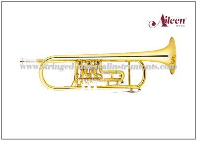 China Standard Rotary Valve Brass Musical Instruments Brass Alto Trombone Brass Lacquered for sale