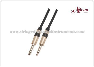 China Audiopasystemen 1/4“ TS de Kabel van de Schakelaargitaar met Zwarte 6mm het Jasje Spiraalvormige Beveiliging van pvc Te koop