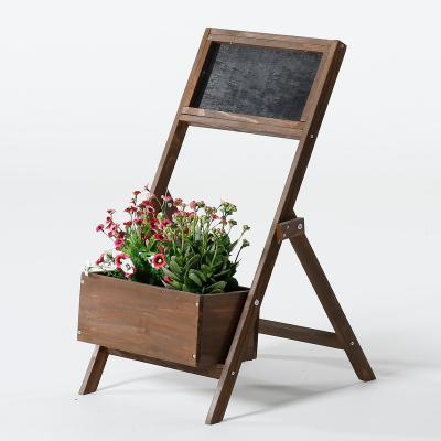 China Indoor/Outdoor Folding Sage Sustainable Table Patio Wood Planter for sale