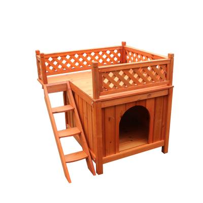 China Viable Luxury Cat Stairs Nest House Solid Wood Cat Villa Cage House Jumping Platform for sale