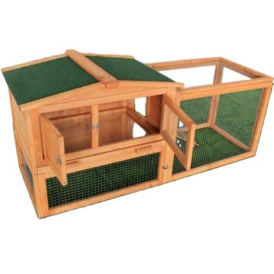 China Best Sustainable 2 Tier Cage With Easy To Clean Wooden Trays And Racetrack Hutch for sale