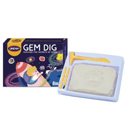 China Find Out Toy Ukenn Customize Gem Excavator Toy Archaeological Excavation Digging Kit For Engineering Toy And Customize All Accessories for sale