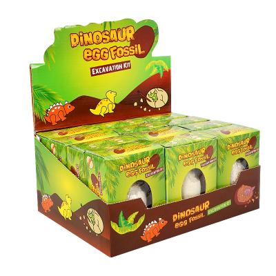 China Funny Toys Dino Egg Dig and Clay Kids Kit with Dino Egg Dig Toy of 12 Dinosaur Kits Mini Figures Fossil Eggs Dig for sale