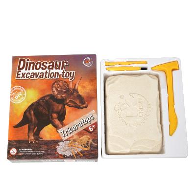 China 2021 Educational Archaeological Plaster+Plastic Science Dinosaur Excavation Toy DIY Mini Archaeological Excavation Set Excavation Kit Fossils Dinosaur Excavation Toy for sale