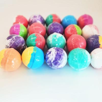 China OEM Gift Kit Moisture In Water Lavender Shimmer Rich Bubble Bath Ball Organic Fizzy Bath Bombs Bath Fizzies for sale