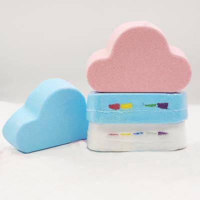 China Hot Sale Bath Spa 2021 New Cloud Bombs For Bath Cloud Rainbow Bath Bomb Bath Fizzer For Kids And Adult for sale