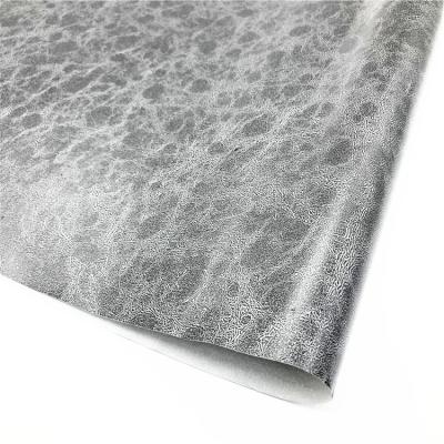 China Anti-Curb Leather Like Paper Waterproof PVC High Quality Leatherette Paper Leatherette For Gift Wrapping for sale