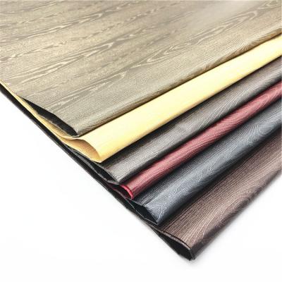 China 2021 Modern Hot Sale Wood Grain PVC Film Paper Furniture Decoration Paper for sale