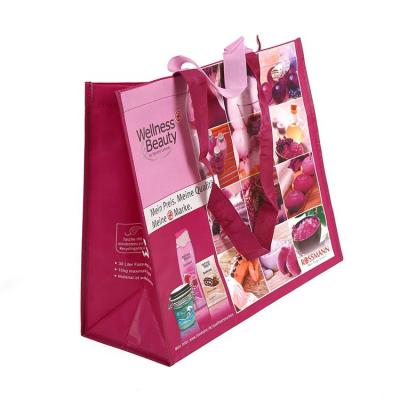 China BSCI handled certified rpet laminated shopping bag for sale