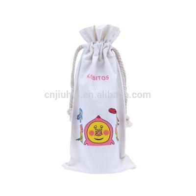 China Durable Custom Rope Handle Logo Printing Drawstring Bag For Water Bottle for sale