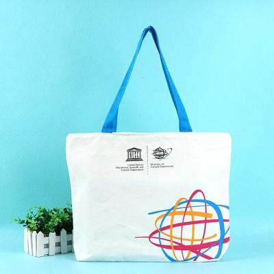 China BSCI Handled Certified Large Factory Customized 100% Cotton Canvas Tote Shopping Bag for sale