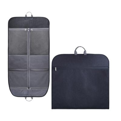 China BSCI Handled Certified Recycled RPET Coat Cover Travel Garment Suit Bag For Dresses for sale