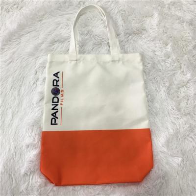 China Color Cotton Handled Promotional Quilting Bags With Custom Logo for sale