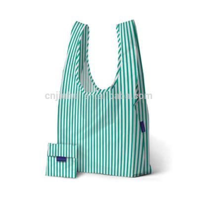 China Foldable BSCI Certified Factory China Supplier Wholesale Fashion Nylon Shopping Bag for sale