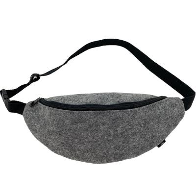 China Nonwoven Clothing Tote Shopping Bag Recycled RPET Felt Outdoor Portable Waist Bag for sale