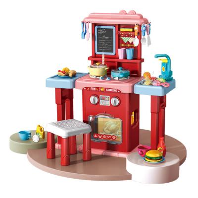 China Kids Gift New Design Mini Kitchen Cooking Toy Plastic Cooking Tableware Set Set Kitchen Accessories Toys for sale