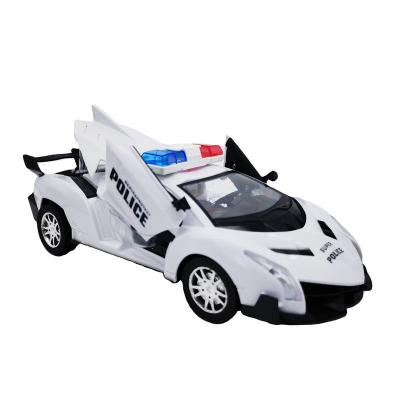 China Toy The Best Diecast Police Car Model Open Four-Door Pull Back Car For Children's Gift for sale