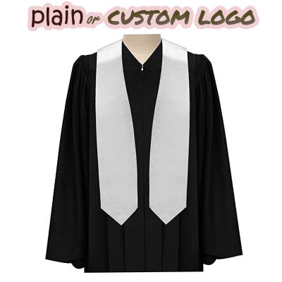 China Wholesale Plain White School Blank Sublimation Graduation Stole for sale