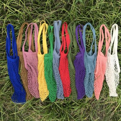 China Handled Many Colors Of Cheap Recycle Small Environment-Friend Muslin Jute Net Bag Wholesale for sale